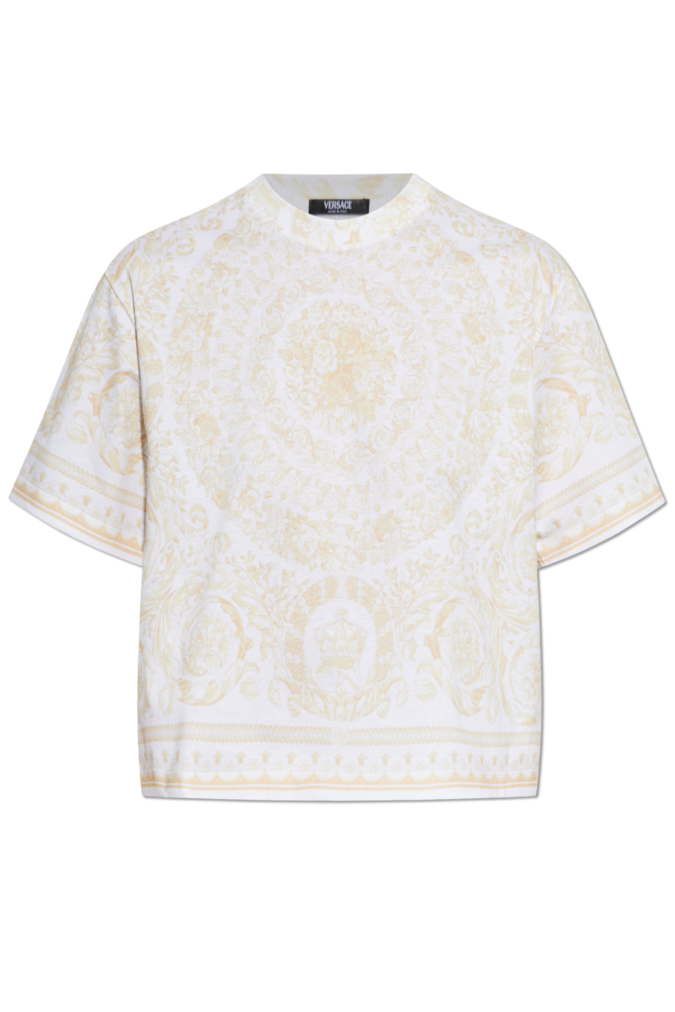 Versace Cotton T-shirt with print | Women's | Vitkac